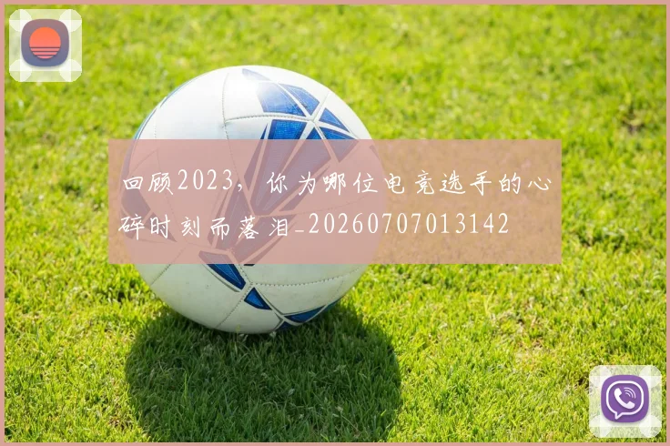 回顾2023，你为哪位电竞选手的心碎时刻而落泪_20260707013142